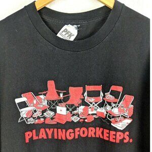 Vintage PFK T Shirt Mens 2XL Black Short Sleeve Gamer Sneaker Streetwear
